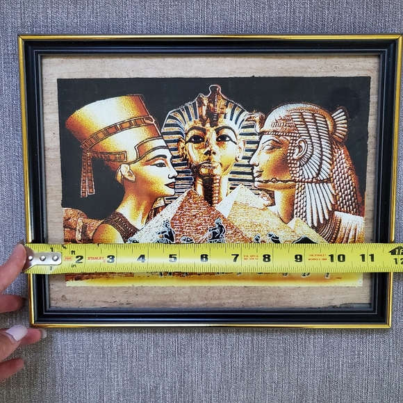 NWOT Framed Egyptian papyrus paper 📜 that glows in the dark - Picture 3 of 5